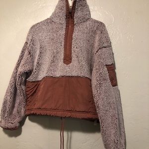 SOLD ON EBAY Free People Pull Over Half Zip Hoodie